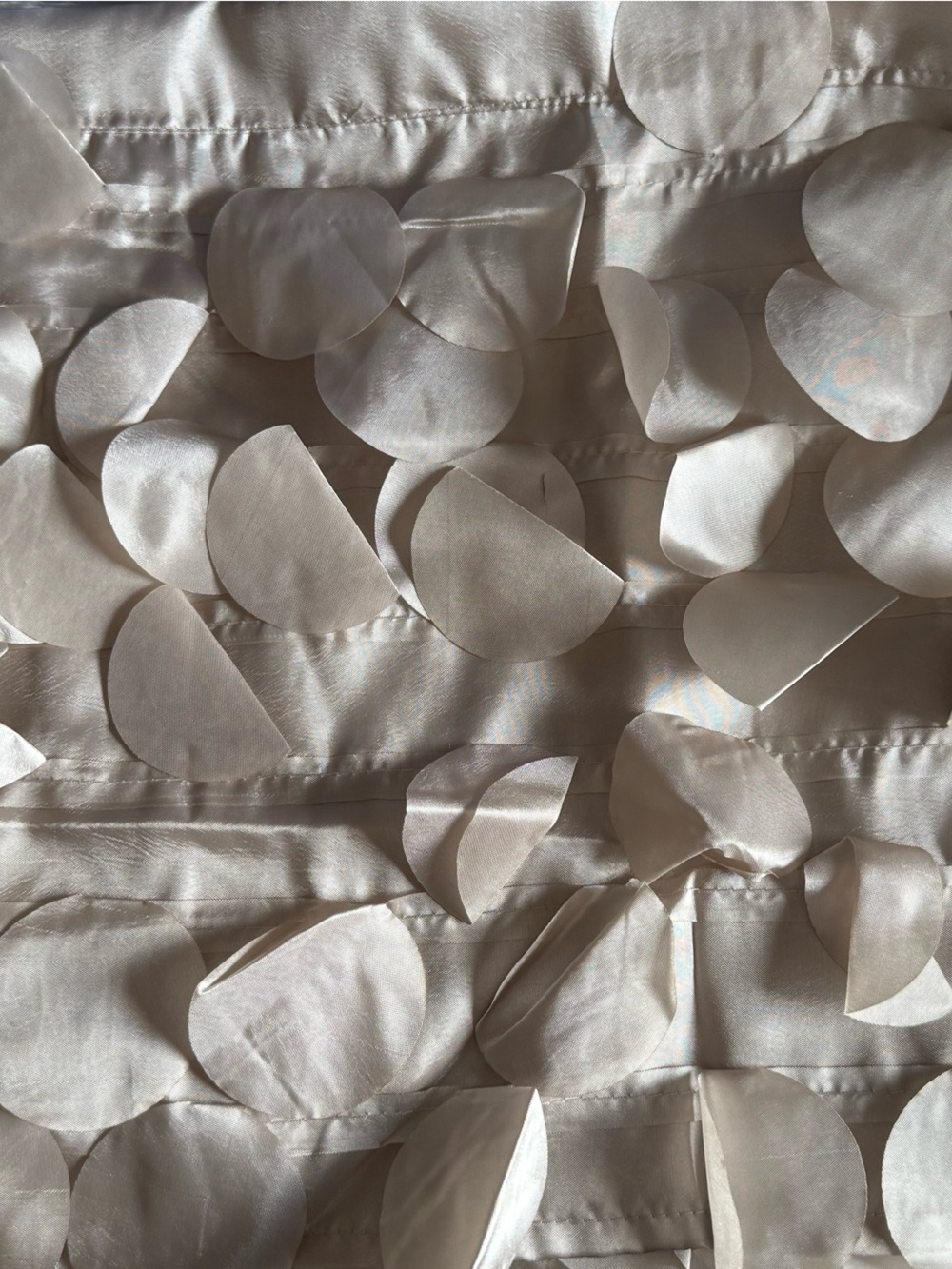 Elegant Petal Appliqué Valance- Light Golden color/Ivory Brand new in Package.